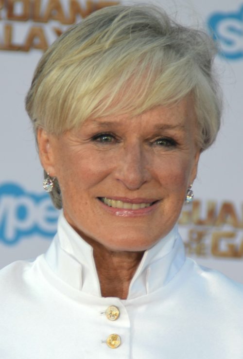 Glenn Close on the red carpet.