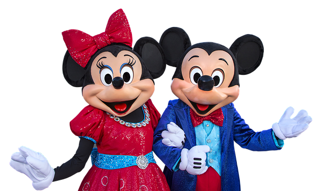 Mickey and Minnie Mouse